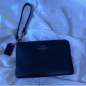 Dark blue coach purse